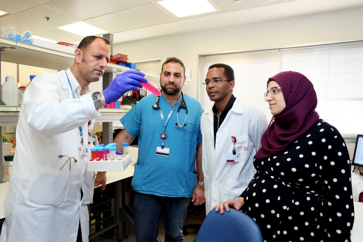 (L-R): Professor Mogher Khamaisi and his fellow researchers. Photo credit: Pioter Fliter