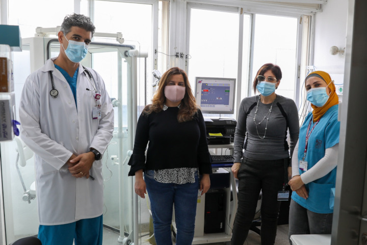 The medical team of Rambam’s COVID-19 Follow-up Clinic. Photography: Rambam HCC