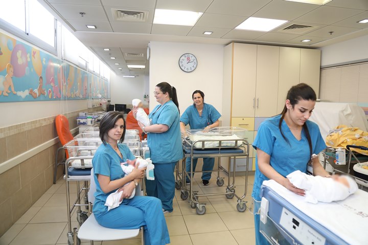 בתמונה: יחידת הילודים (תינוקיה) ברמב"ם. 