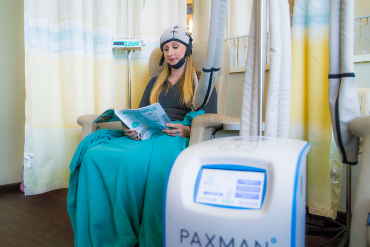 A simulated treatment using the Pasman System. Photo courtsy of Paxman Coolers Ltd.