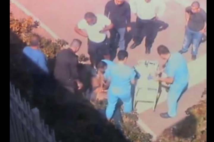 ​בתמונה: הרגעים המכריעים בהם צוות טיפול נמרץ לב נלחמו על חיי המטופל 
צילום: מחלקת הביטחון של בית החולים רמב"ם