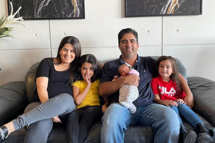 In the photo: The Naor family.
Photography courtesy of the Rambam Health Care Campus Spokesperson’s Office.
