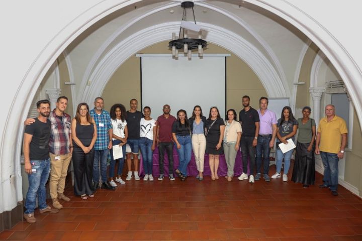 Photo: Recipients of the Rambam and Haifa-Boston Scholarships at the award ceremony, together with Haifa-Boston representatives and Rambam executives Photography: Rambam HCC
